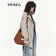 MO&Co. C+ Series Windbreaker 2025 Autumn New Loose Jacket Independent Bracelet Belt MBE3TRC002 Gravel Color S /160