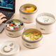 304 stainless steel portable insulated lunch box tableware multi-layer with rice microwaveable lunch box crisper bowl 304 stainless steel large 600ml lunch box
