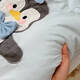 Tiger à trois avril mignon Disney Donald Duck Mickey Baby Quilt Couverture simple Classe A-Classe Super Soft Pure Coton Tricot Tricoted Children's Baby Quilt Cover Q-Version Blue Elephant Style Free Figet Figet Figet (Couper Couverture 200 * 230cm) 12015