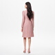 Kelaitel 2025 Autumn New French French y Fragant Style Slim y Soft Vestido A-Line Light Red M