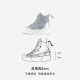 Iijin offizieller neuer 8 cm dicker Sohle innerer Höhe, das einfache, vielseitige Spleißen lässig High-Top-Schuhe für Frauen YF698ABI GRAY 37