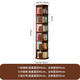 Sanqihu rotating bookshelf multi-layer bookcase corner vertical bookshelf floor-standing integrated wall-mounted 17 chassis 46cm all solid wood six layers walnut color-chassis 44cm