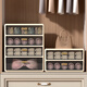 Three-in-one storage box for underwear, underwear and socks, drawer-type organizer, artifact, divided household plastic, 3-layer underwear + underwear + sock box, milk coffee color
