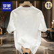 ROMON (ROMON) different couple outfit summer T-shirt 2025 new summer super hot internet celebrity pure cotton special short-sleeved top for men. Black front large picture K1049 single red rose man S S recommended 90-100 Jin [Jin equals 0.5 kg]