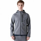 DESCENTE letter pattern hooded zipper jacket jacket male and female style gray 100