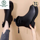 Boots de estilo británico de estilo británico de lana gruesa para mujeres 2024 botas cortas de quelsea de otoño e invierno de otoño.