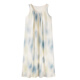 Cat man with chest pad nightgown for women for summer thin modal cotton pajamas casual dress large size home clothes can be worn outside 52608 apricot blue smudge [with chest pad] L [recommended 100-120 Jin [Jin equals 0.5 kg]]