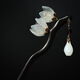 New simple classical handmade sandalwood hairpin retro palace style Hanfu hairpin cheongsam with hair accessories Mobai