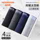 Yiershuang men's underwear men's pure cotton shorts antibacterial inner gear comfortable breathable mid-waist shorts for dad and father