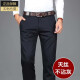 Baisidon high-end Tiansi cotton men's casual pants straight loose business trousers spring middle-aged dad men's pants 6223 military green spring and autumn style 33 two feet five five