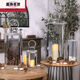 Candlestick Candlelight Dîner Europe Europe simple en acier inoxydable clair Luxur