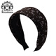 Royal sasa royal salsa wide-brimmed headband retro temperament floral fabric headband women's all-match outing press headband hair accessories