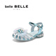 Belle Children's Shoes Symphony Princess Style Sandals Women's 2025 Xia Xin Mall Same Style Girls' Rhinestone Sandals A6203B65 Blue 32