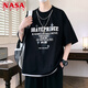 Collar American Collar de la NASA XVVX Camiseta de manga corta para jóvenes para hombres Summer Fashion Fashion Fashion Fashion Flowy Cotton Boy's Handsome Casual Top 692 Burgundy L (aproximadamente 95 ~ 120 Jin [Jin equivale a 0.5 kg] se puede usar)