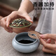 Bai Qixin tea set gift set can be customized as a souvenir. The company sends customers Kung Fu teapot, national trend ceramic teacup, Xi Tzu teapot, national trend tea set gift box set, dark green