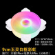 鱼巢台式主机电脑机箱9cm风扇白色无光ARGB温控静音9225CPU散热器 9015/9215温控薄扇白框无光