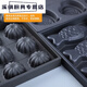 Huazhu Commercial Mélange de boulangerie antiadhésive 3524 Round Pumpkin sans eau croustillant Banana Fleule Flower Grinding Commerce 24 Round Moule Round