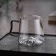Kitchen helps Japanese glass cup household large capacity water cup resistant to high temperatures in summer thickened mountain viewing green tea cup creative drinking water cup 9195 mountaineering cup 450ML