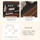 
Harmony Dujiang solid wood side cabinet bar table retractable storage storage partition integrated cabinet living room small sofa side cabinet double-sided storage bar dining table combination walnut color [solid wood]