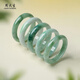 Zhou Taisheng Guaranteed Price 11.11 A-quality jadeite bracelet with waxy ice and floating flowers for women, gift for mom and girlfriend 58#