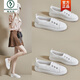 
Woodpecker 2025 summer new white shoes for women hollow breathable student board shoes casual shoes heightened ins trendy street photography silver 35