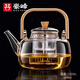 Haofeng 2025 new glass teapot complete tea set set teapot steaming all-in-one household teapot as a gift
