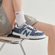 
New Balance Men's Shoes Official 757 Sports Board Shoes Spring and Summer New Breathable Anti-Slip Thick Sole Couple N-line Shoes Retro Casual Shoes 598 White and Black 38