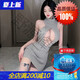 Man Yan gab Kondome, sexy Unterwäsche, verführerische und leidenschaftliche, neckende Männer auf dem Bett, sexy, kleine Brüste und rein und verlockend. Zweidimensional Hohlpullover + Plüschkatze Frauenbikini 80 -130jin [Jin ist gleich 0,5 kg]