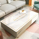 BOE [Official Flagship] Coffee table cloth washable waterproof and oil-proof living room dining table mat light luxury soft glass OCC [ZD9856] Pingping Anan 50*100cm