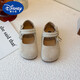 Disney (DISNEY) Baotou Girls Spring and Summer 2025 New Pearl Slip-on Birkenstock Baby Sandals Lazy Small Leather Shoes Princess Shoes Beige Size 32/Shoe Inner Length 20.7CM