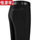 
Hengyuanxiang dad pants summer thin trousers middle-aged and elderly men's casual pants suit pants straight loose men's pants [Winter gold velvet] LYC9893 black Thickened 29 [2 feet 2 waist] Collection socks