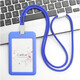Jphznb мода круглая веревка Lanyard Tag Card Card Автобусная карта рабочая карта рабочая карта карты карты карты студенческого автобуса C5 Grey Горизонтальная версия + 9734 Серебряная круглая веревка