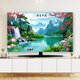 
Customized new TV dust cover TV cover sunscreen fabric 65-inch protective cover cover hanging curved screen table type B1391 Music Dolphin 37-39 inches (93*60cm)