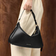 
CHARLES/KEITH25 autumn new product retro soft simple hand-heeled shoulder armpit bag Chinese Valentine's Day gift CK2-20671783 Black M