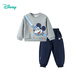 迪士尼秋季童装男童米奇卡通卫衣套装时尚休闲保暖百搭套装 藏青 100