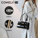 Kang Li 2025 Spring New Fashionable and Versatile One-Shoulder Armpit Boston Bag Bag Super Hot Hand-Own Leather Women's Bag Black