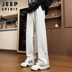 JEEP SPIRIT Jeep pants men's casual pants men's autumn and winter straight high-end wide-leg sports pants American trendy trousers