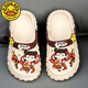 G.DuckKids Petites chaussures d'enfants de canard jaune Chaussures de trou d'enfants garçons et filles bébé parent-enfant nezha dessin animé maison extérieur sandales anti-glissade kaki 24 à25 [longueur intérieure 16,5 cm]