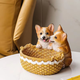 Yusenyi Creative Hundeeingangsschloss Aufbewahrungsschmuck am Tür Eingangsschuhschrank Desktop Dekoration Neues Zuhause Geschenk Doppel Corgi 14069a
