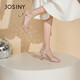Zhuosini Fashion Sandals 2025 Été Nouveau talons polyvalents pour femmes STALLES HAUTE