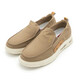 Zapatos de hombres sachi satchi, zapatos perezosos de suela suave, verano nuevos zapatos de tela informal de luz de cuero genuino 46v5b3882 marrón claro 39