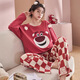 
Lan Miao Spring and Autumn Pajamas Autumn Women's Pure Cotton Long Sleeve Set 2025 New Spring Summer Girls Home Clothing LX-15125 M 80-100Jin [Jin equals 0.5 kg]