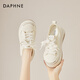 Daphne Mesh Pannel Chaussures pour femmes 2025 Été Thin Breathable et Summer Summer Chaussures blanches Hauteur-Enhancing Chaussures décontractées pour les femmes Beige 36