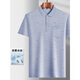 
Hailan Home HLA same style daddy lapel ice silk short-sleeved T-shirt for middle-aged men's casual T-shirt for Father's Day ice silk-9855 gray real pocket M 48/165