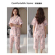 
Catman (MiiOW) pure cotton pajamas for women summer short-sleeved cropped pants cardigan style mother large-size casual home clothing women's 2025 new style lotus purple NXF-9898 women's cardigan short-sleeved 3XL [Suggested 160--180Jin [Jin equals 0.5 kg]]