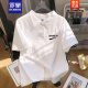 ROMON POLO CAMISO Meniguo de manga corta Hong Kong Hong Kong Diseño de camisetas de colas japonesas Nicho de mante manga [3895*Wasp] -White M 80-110Jin [Jin equivale a 0.5 kg]