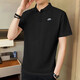耐克（NIKE）官方舰店男装上衣 新款时尚休闲翻领透气快干polo衫运动服短袖T恤 FN3895-010-黑色-刺绣logo S
