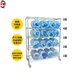 
Wenzhi stainless steel warehouse shelf chrome plated material rack household wire mesh storage rack with wheel movable display rack (thickened pipe) 1500 high 4 layers without wheels Thickened length 1518 width 609