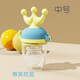 Baby Bite Fruit and Vegetable Crown Bite Teether Baby Fruit Food Complementary Bite Bag Feeding Tableware Pink 1 Pack
