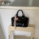 Woodpecker summer handheld black bag for women 2025 new trendy Korean female college student bucket bag simple versatile crossbody bag white follow the store for free